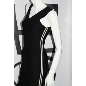 LIDA BADAY Black Cotton Sleeveless Bodycon Dress Size 4